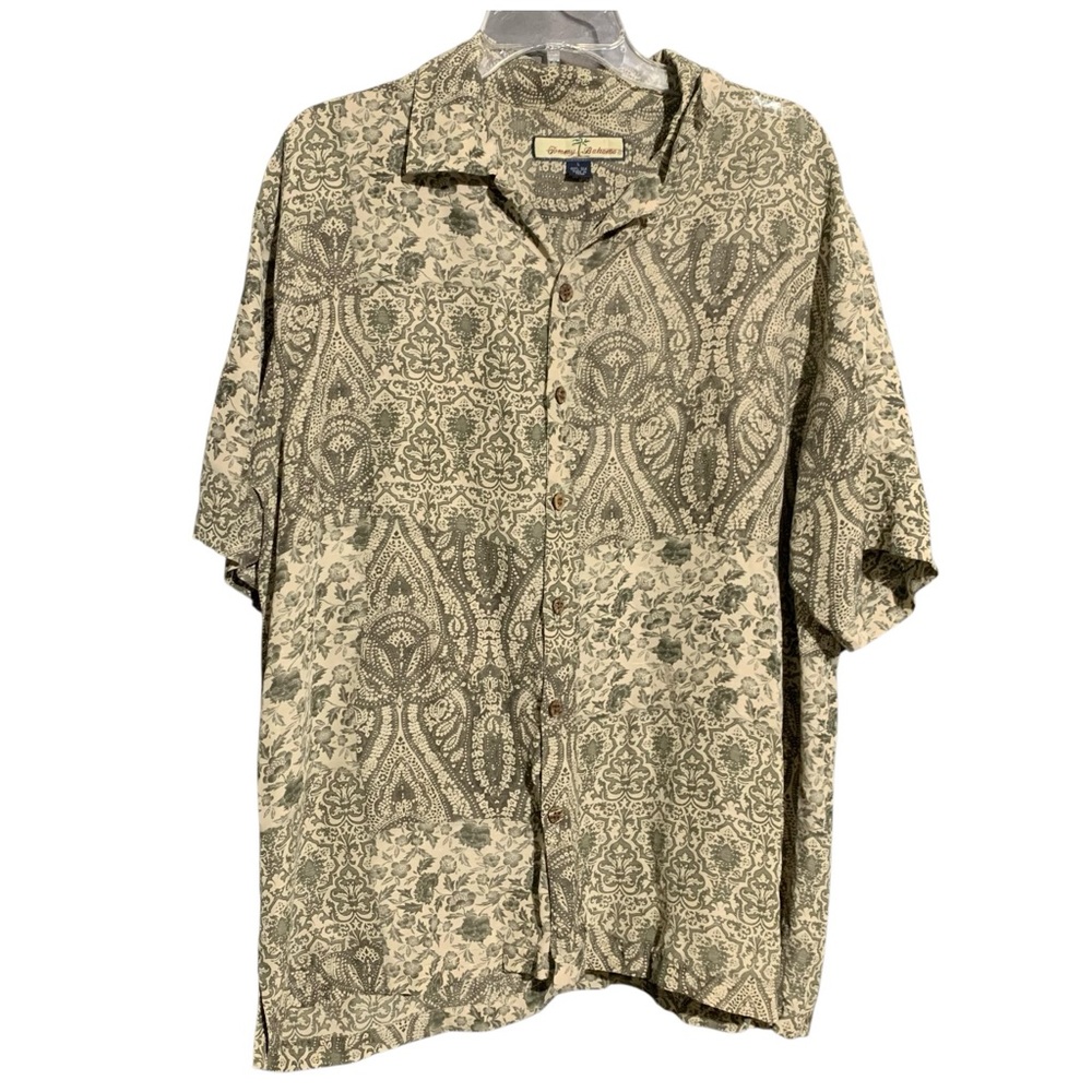Tommy Bahama Green Casual Button Down Shirt